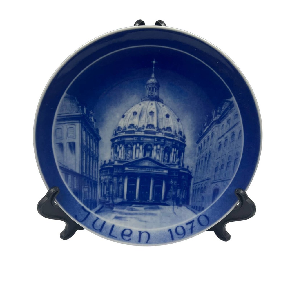 Vintage Collector Plate Marmorkirken Danmark Kirke Platton Julen 1970